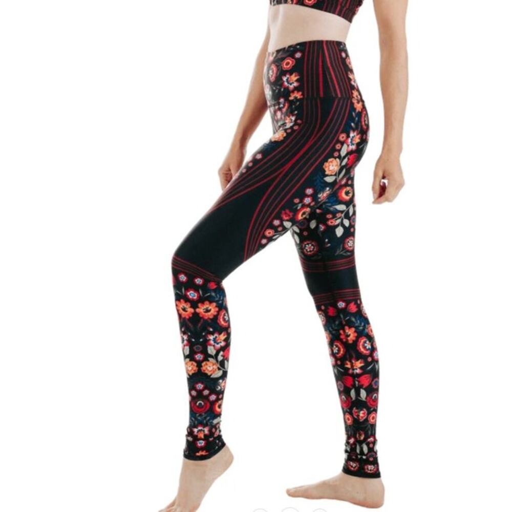 Yoga Democracy YD Folklore Eco Printed Yoga Leggings S - Picture 3 of 12